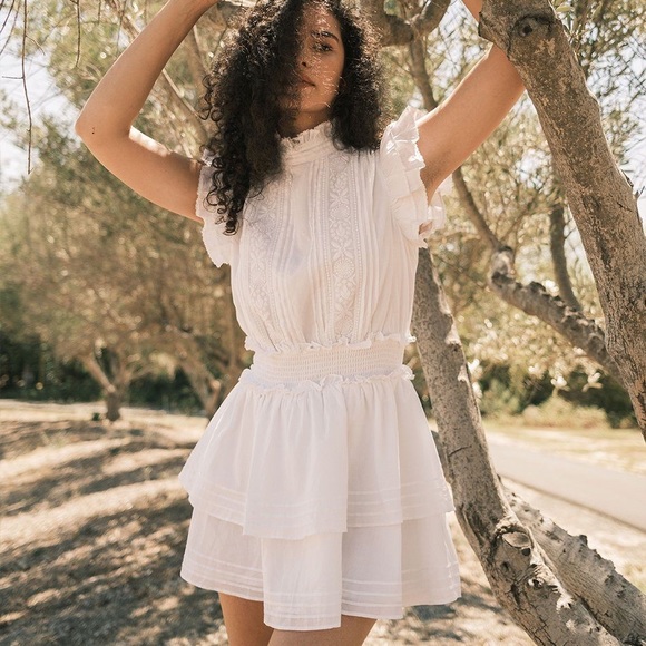 Cleobella White Mini Dress - Picture 1 of 9